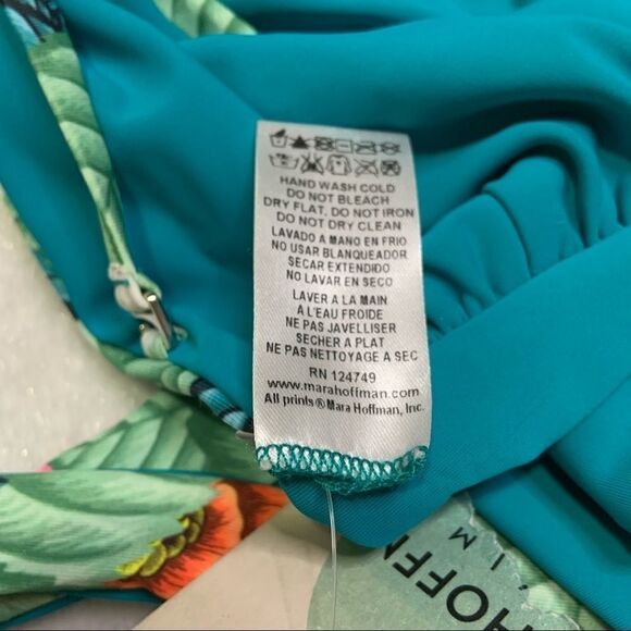 🆕 Mara Hoffman Leaf Twist Bandeau Reversible - Picture 6 of 7